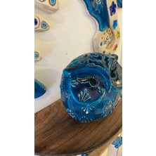 Rahan Mumluk Turkuaz Seramik El Işi Hand Made Mumluk