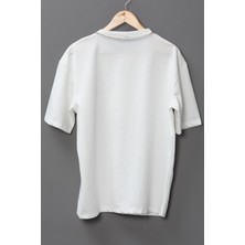 Wolters Outdoors Erkek Chıcago-Boos Oversize Baskılı Pamuklu Bisiklet Yaka Kısa Kollu T-Shirt