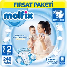 Molfix Bebek Bezi 2 Beden Fırsat Paketi 80X3 240 Adet