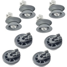 Demir Teknik Bosch SMS40D12EU Uyumlu Bulaşık Makinesi 4 Adet Alt 4 Adet Üst Sepet Tekerleği