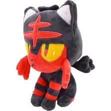 Imei Yimei Pokémon Pokemon 20CM Ateş Benekli Miyav Arazi Peri Ateş Bebek Ateş Benekli Kedi Peluş Oyuncak (Yurt Dışından)