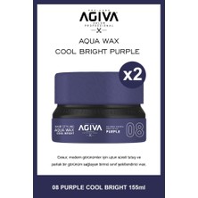 Agiva Aqua Wax Cool Bright Purple 155 ml  X2