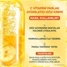 Garnier C Vitaminli Daha Aydınlık ve Dinlenmiş Göz Çevresi Için Aydınlatıcı Göz Kremi 15ML X2