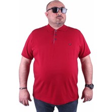Starbattal Büyük Beden Erkek Polo Tişört Klasik 23403 Bordo