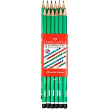 Faber-Castell Faber Castell Mercanlı Kurşun Kalem 12'li Yeşil Renk