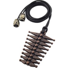 Anahtarlık Sepeti Kadın Düğme Ipli Kolye (Bakır)