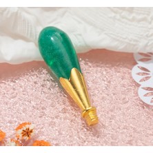 Profisher Mum Mühürü Sapı Abs Reçine Tomurcuk Simli Yeşil M8 Dişli