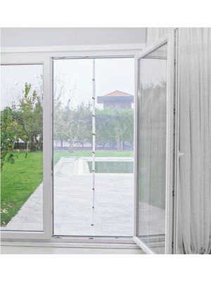 Newstore Home Perde Sinekliği Mıknatıslı Kapı Sinekliği 105X210 cm Raptiyeli ve Cırtbantlıdı