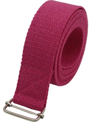 Anatolia Craft Yoga Kemeri Pembe Uzunluk 250 cm En Yaklaşık 3,8 cm Pamuklu Dokuma Ayar Tokalı