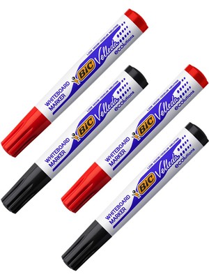 Bic Velleda 1701 4’lü Tahta Kalemi Seti Kırmızı-Siyah