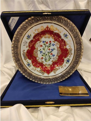 Kütahya Porselen Duvar Tabağı LG25DT1673860 Lenger Antıka Gümüş