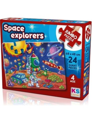 KS Games Space Explorers 24 Parça Jumbo Boy Puzzle