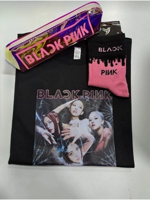 GC GÖKHAN CLUB Blackpink T-Shirt Çorap Kalemlik Kombin