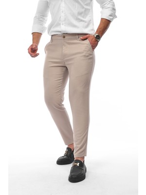 Kids Collection Erkek  Düz Kesim Kaliteli Esnek Likralı Bilek Boy Kumaş Pantolon