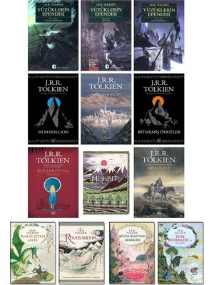 Ithaki Yayınları - Yüzüklerin Efendisi 1-2-3 + Silmarillion + Gondolin’in Düşüşü + Bitmemiş Öyküler + Kullervo’nun Hikayesi + Beren Ile Luthien + Hobbit + Roverandom / J.r.r. Tolkien – 13’lü Kitap Set