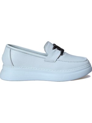 Arega Missmamma Deri Beyaz Loafer Ayakkabı