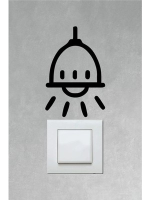 Kt Grup Işık Temalı Dekoratif Priz Kaplama Dekor Sticker Çıkartma Etiket