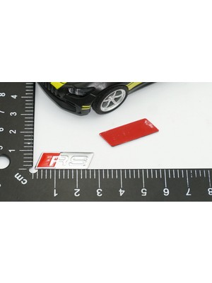 Dk Audi Rs Direksiyon Alüminyum Alaşımlı 3m 3D Sticker Logo 2li Set
