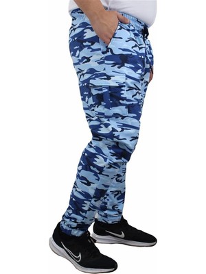 Starbattal Erkek Büyük Beden Commando Kamuflaj Eşofman Altı 23501 %65 Pamuk 4XL Dört Mevsim Kullanım
