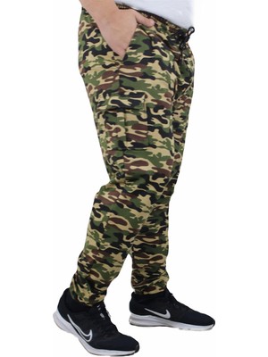 Starbattal Büyük Beden Commando Camouflage Erkek Eşofman Altı 23501 Bej