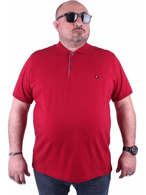 Starbattal Büyük Beden Erkek Polo Tişört Klasik 23403 Bordo