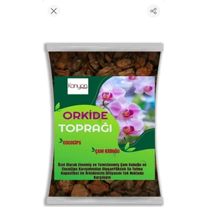 Orkide Toprağı Çam Kabuğu ve Cococips Karışımlı Elenmiş Temizlenmiş Iri Parçalı