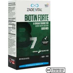 Zade Vital Biotin Forte 5000 mcg 30 Kapsül