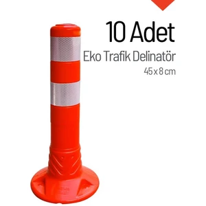 Eko Trafik Delinatörü 45 x 8 cm, Esnek Duba 10 Adet