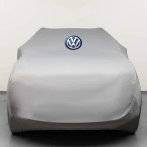 Volkswagen Tiguan x (2020-) Kumaş Logolu Oto Branda - Penye Örtü Gri