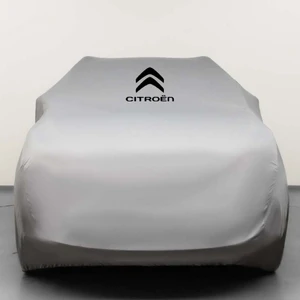 Citroen C5 Aircross (2017-) Kumaş Logolu Oto Branda - Penye Örtü Gri