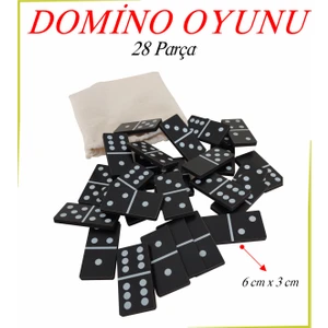 Ahşap Klasik Domino Oyunu 28 Parça
