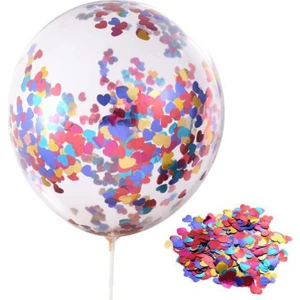 Kalp Pullu Şeffaf Yuvarlak Balon 24 Inç