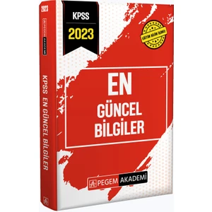 Pegem Akademi Yayıncılık 2023 KPSS En Güncel Bilgiler
