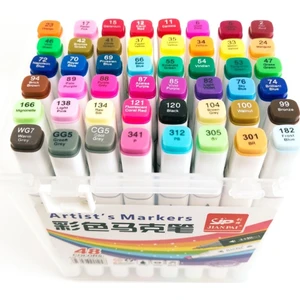 Ümraniye Hobi Sanat Silky Touch Marker 48 Adet Kutulu Kalem Seti