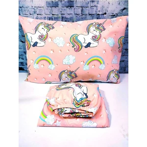 Mert Collection Çarşı Unicorn Pamuklu Kumaş Lastikli Çarşaf Takımı