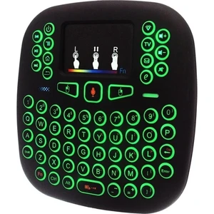 I18 Işıklı Kablosuz  Mini Smart Kablosuz Klavye Tv Televizyon Ps3 Dokunmatik Mouse