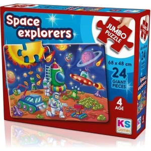 KS Games Space Explorers 24 Parça Jumbo Boy Puzzle