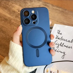 Cover Center iphone 14 Pro Max Telefon Kılıfı Kamera Lens Koruyuculu Manyetik Renkli Soft Kaymaz Silikon Kapak