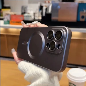 Cover Center iphone 14 Pro Max Telefon Kılıfı Kamera Lens Koruyuculu Manyetik Renkli Soft Kaymaz Silikon Kapak