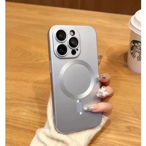 Cover Center iphone 14 Pro Max Telefon Kılıfı Kamera Lens Koruyuculu Manyetik Renkli Soft Kaymaz Silikon Kapak