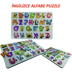 Ingilizce Ahşap Alfabe Puzzle 30* 20 cm