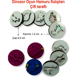 Dinozor Modelli Oyun Hamuru Kalıpları