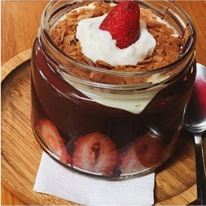 Cam Kavanoz 330cc Kapaklı Cam Kavanoz Magnolia Kavanozu 10 Adet Tatlı Magnolya Kavanozu