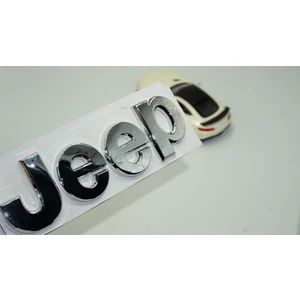 Jeep Kaput Bagaj 3m 3D Krom Metal Logo Amblem Arma