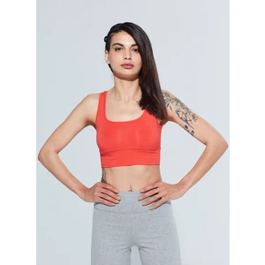 Lori Kare Yaka Organik Pamuk Örme Crop Body 1106