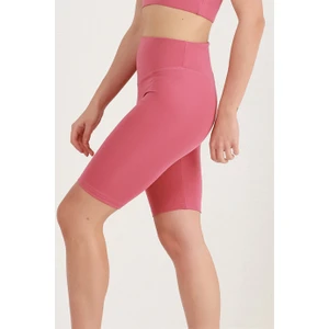 Miss Maral Kadın Gül Kurusu Yüksek Bel Toparlayıcı Kısa Spor Tayt Biker Şort  Basics Casual & Comfort 1070