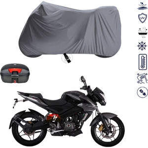 Bajaj Pulsar 200 Ns Çantalı Motosiklet Branda Su Geçirmez Topcase Uyumlu Motor Branda