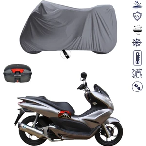 Honda Pcx 125 Çantalı Motosiklet Branda Su Geçirmez Topcase Uyumlu Motor Branda