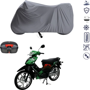 Mondial 100 Sfs Sport Çantalı Motosiklet Branda Su Geçirmez Topcase Uyumlu Motor Branda
