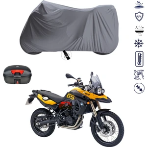 Bmw F 800 Gs Çantalı Motosiklet Branda Su Geçirmez Topcase Uyumlu Motor Branda